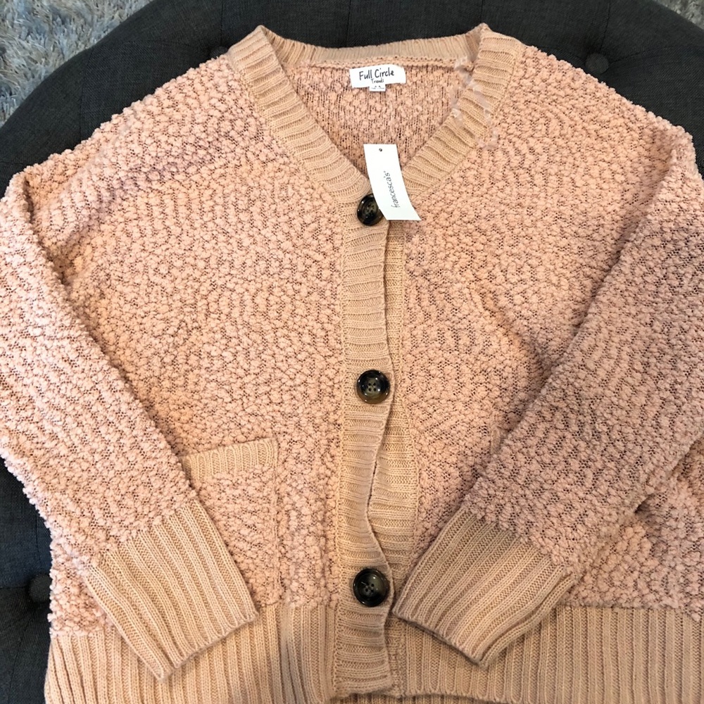 NWT Boucle Cardigan Sweater